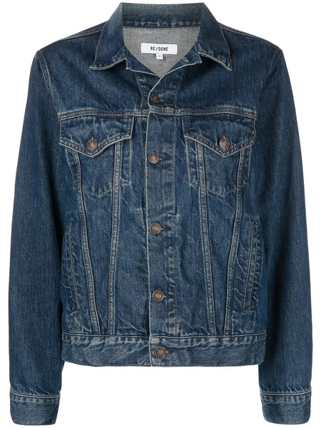  Re/done 90s Oversized Trucker Denim Jacket - Blue 