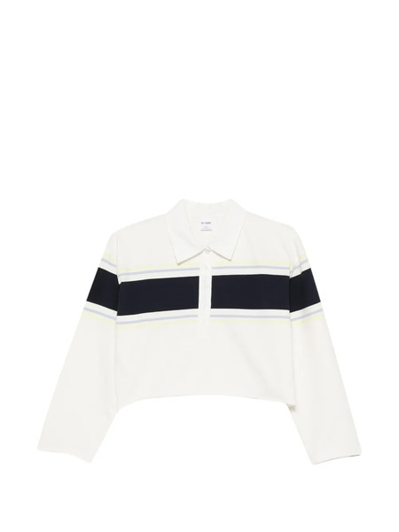  Re/done Stripe-detail Polo Top - Neutrals 