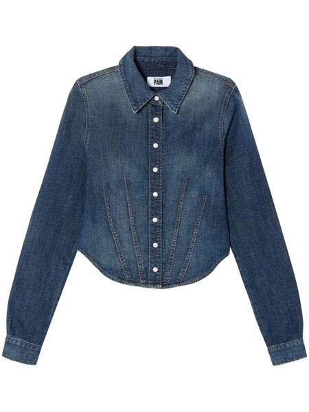  Re/done X Pamela Anderson Denim Shirt - Blue 