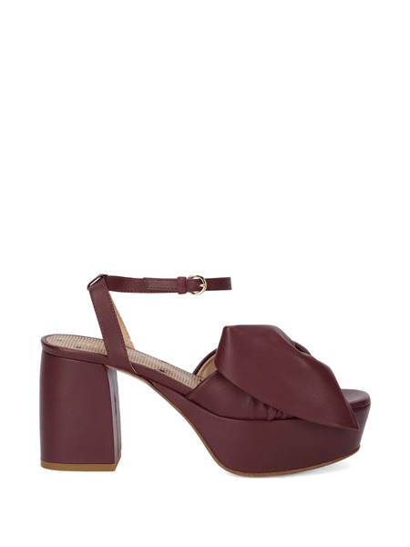  Red(v) Bow Platform Sandals 