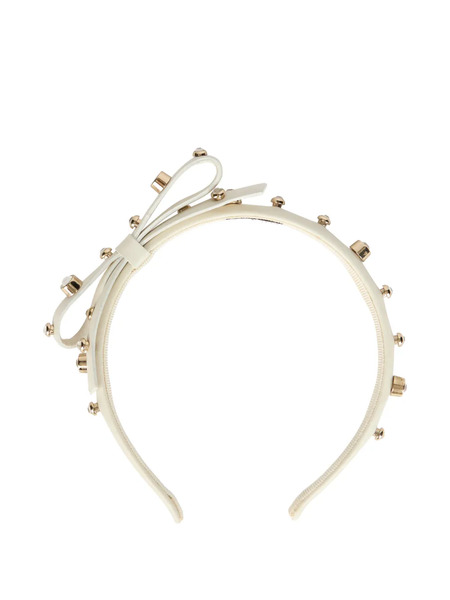  Red(v) Bow Stud Headband - Neutrals 