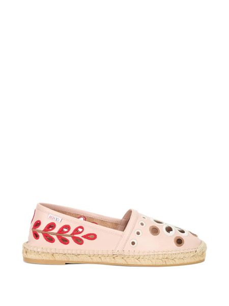  Red(v) Cut-out Espadrilles - Pink 
