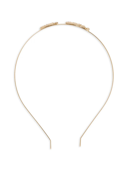  Red(v) Embellished Headband - Gold 