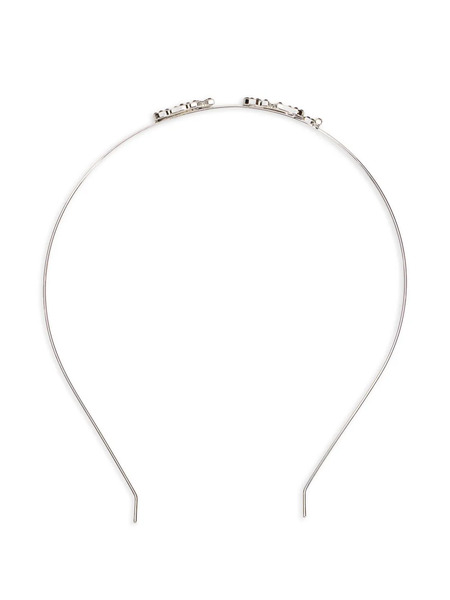  Red(v) Lettering Headband - Silver 