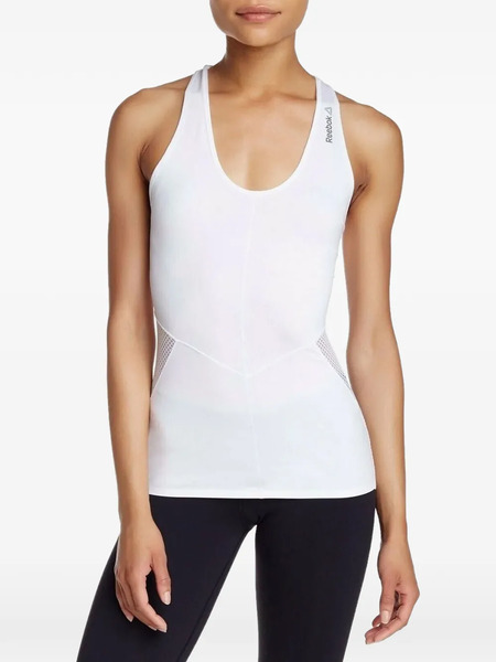  Reebok Cardio Mesh-panel Tank Top - White 