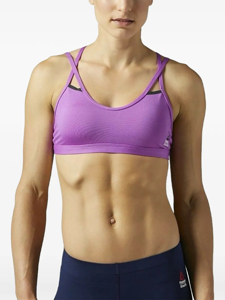  Reebok Double Strappy Sport Bra - Purple 