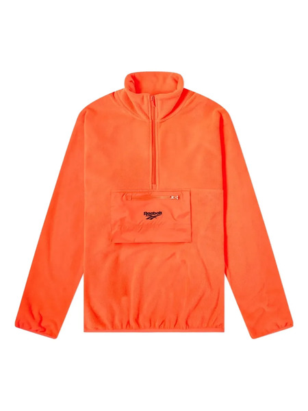  Reebok Half-zip Fleece Sweatshirt - Orange 