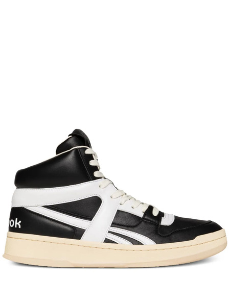  Reebok Ltd Logo-patch Leather Sneakers - Black 