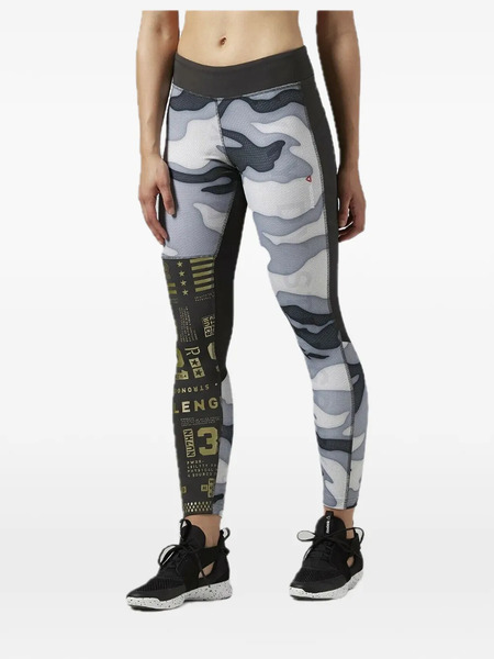  Reebok Patterned Leggings - Grey 