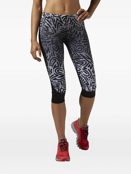 Reebok Running Essential Ombre Capri Leggings - Grey 