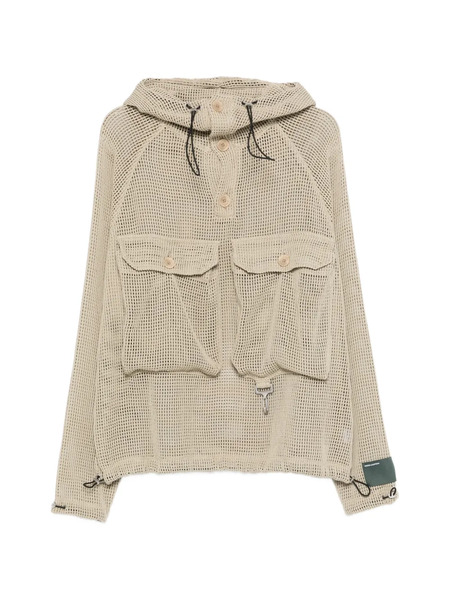  Reese Cooper Crochet Hooded Jacket - Neutrals 