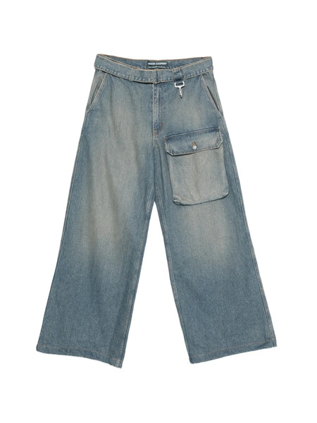  Reese Cooper Patch-pocket Belted Trousers - Blue 