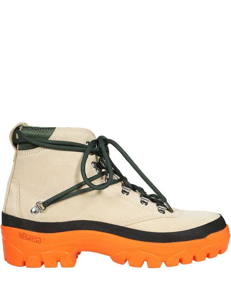  Reese Cooper Suede Lace-up Boots - Neutrals 