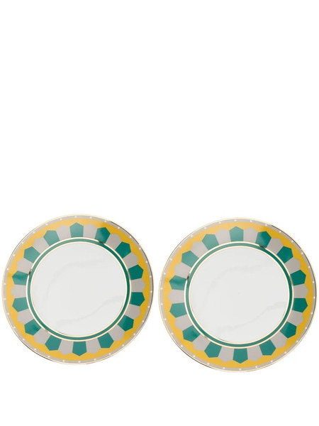  Reflections Copenhagen Lagos Dinner Plates Set-of-two (27cm) - Green 