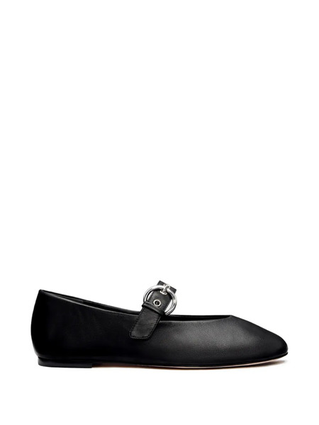  Reformation Bethany Adjustable-buckle Ballet Flat - Black 