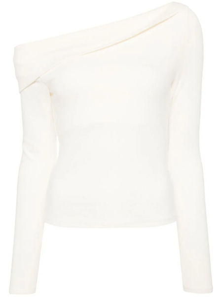  Reformation Elio Off-shoulder Top - Neutrals 