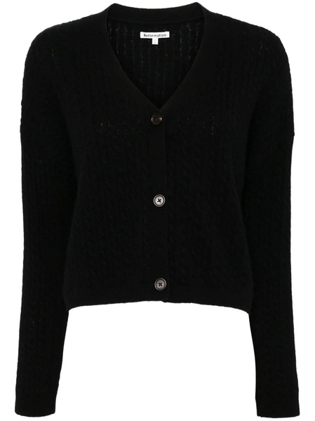  Reformation Giusta Cardigan - Black 