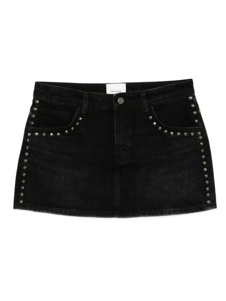  Reformation Hazel Mini Skirt - Black 