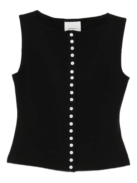  Reformation Julie Top - Black 