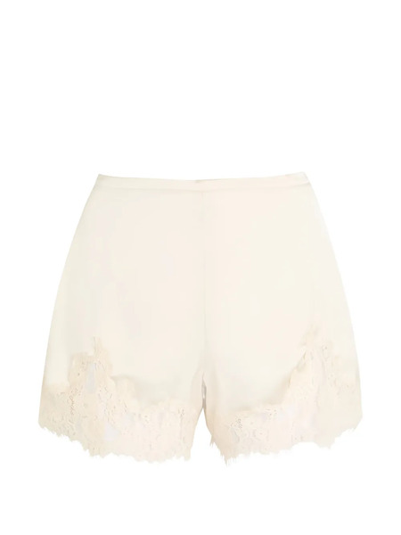  Reformation Lace Trim Shorts - Neutrals 