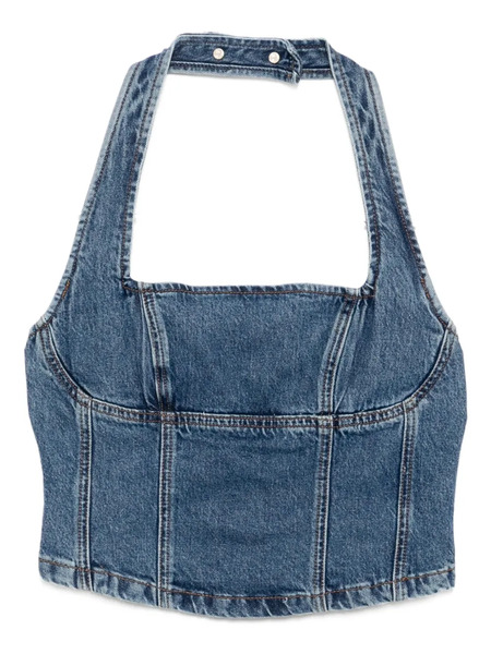  Reformation Lucinda Denim Top - Blue 