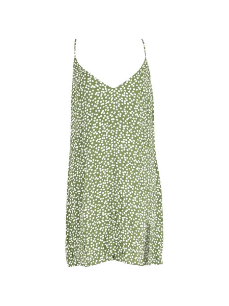  Reformation Marlowe Side-split Mini Dress - Green 
