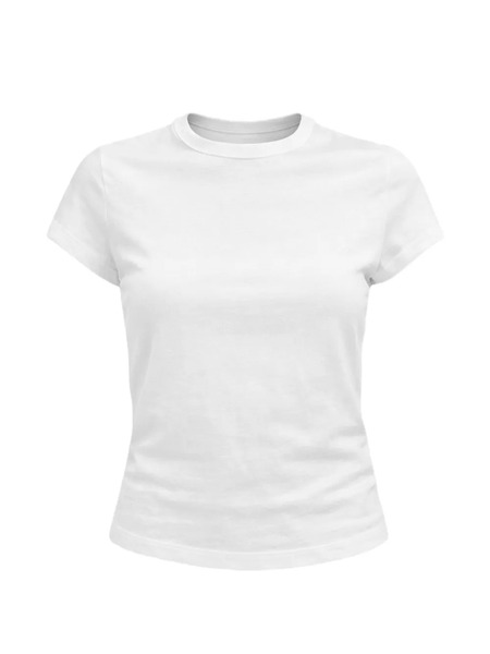  Reformation Max Slim Tee Plain T-shirt - White 
