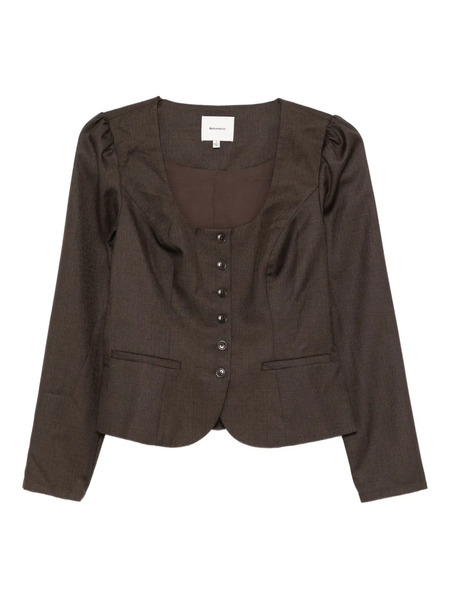  Reformation Prima Jacket - Brown 