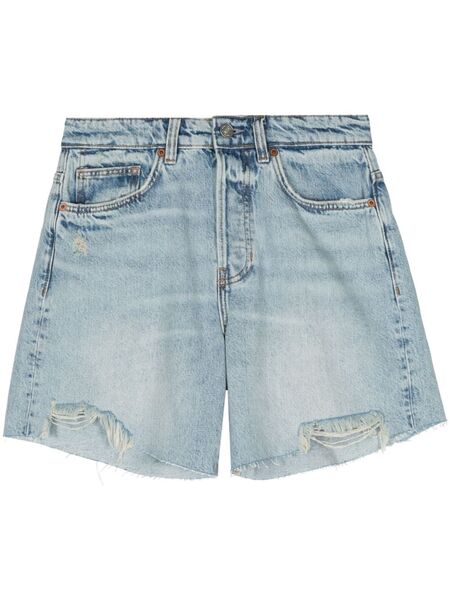  Reformation Raye Mid-rise Denim Shorts - Blue 