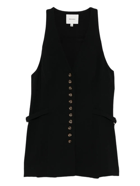  Reformation Rowe Vest - Black 