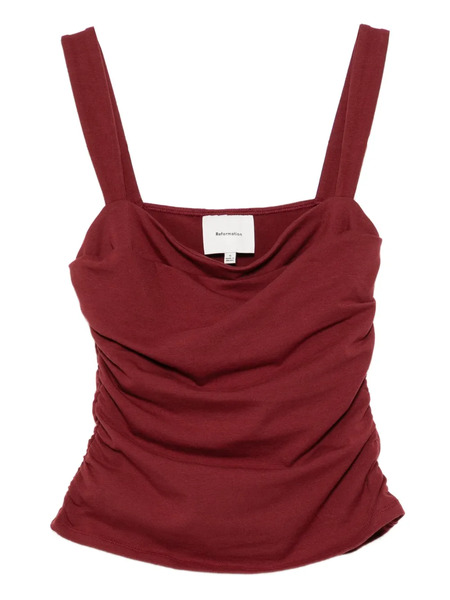  Reformation Trish Knit Top - Red 