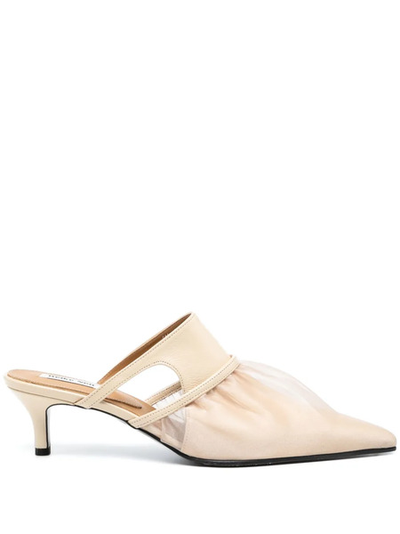  Reike Nen Boe 60mm Leather Mules - Neutrals 