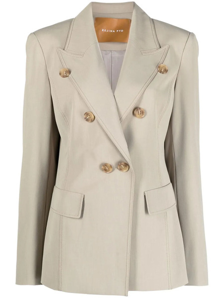  Rejina Pyo Arden Double-breasted Blazer - Neutrals 
