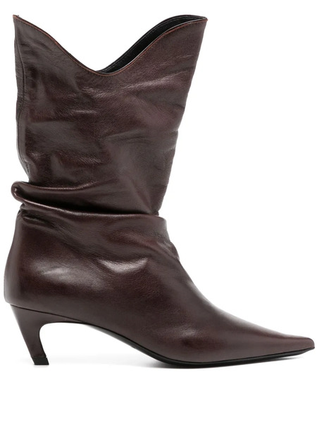  Rejina Pyo 60mm Slouchy Boots - Brown 