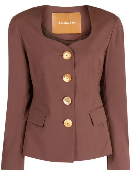  Rejina Pyo Perrin Single-breasted Blazer - Brown 