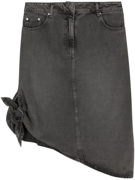 Remain Drapy Denim Skirt - Grey 
