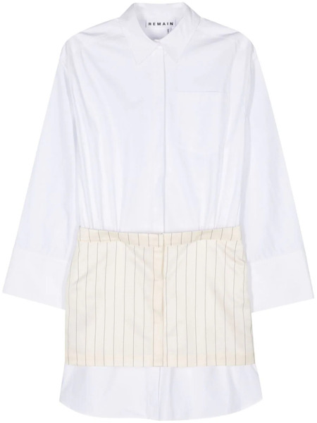  Remain Layered Mini Dress - White 