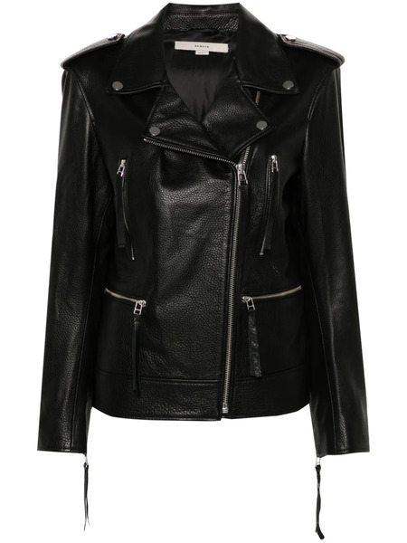  Remain Leather Biker Jacket - Black 
