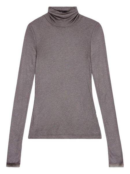  Remain Long-sleeve Ribbed Turtleneck Sweater - Grey 