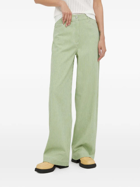  Remain Striped-pattern Trousers - Green 