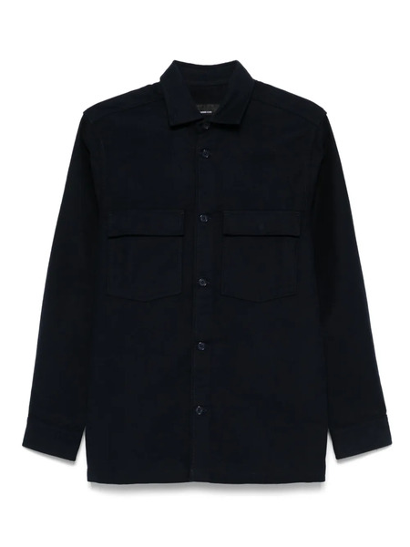  Remus Uomo Cotton Overshirt - Blue 