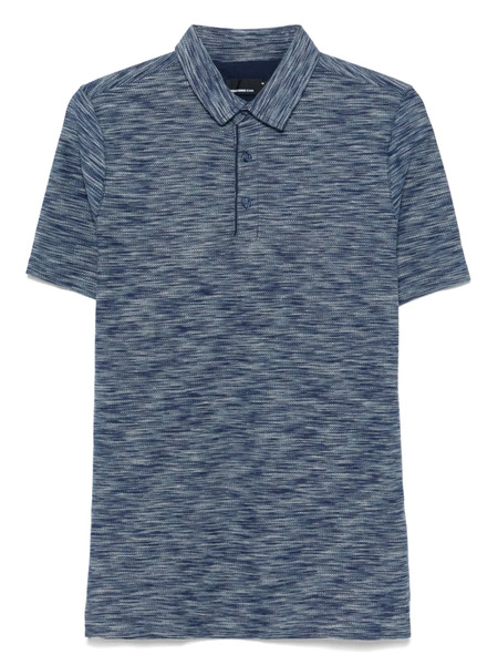  Remus Uomo Mélange-effect Polo Shirt - Blue 