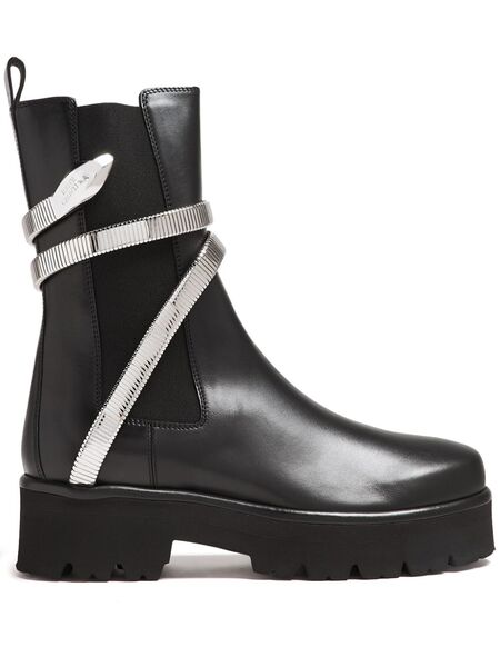  René Caovilla 45mm Juniper Boots - Black 