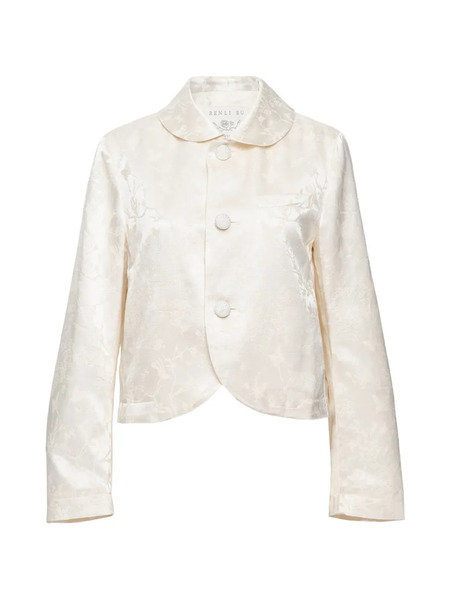  Renli Su Patterned Jacket - Neutrals 