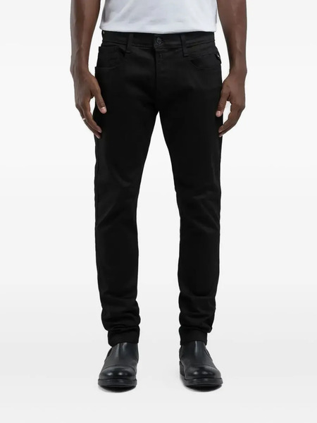  Replay Hyperflex Belt-loops Jeans - Black 
