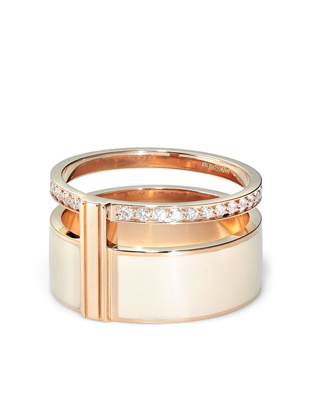  Repossi 18kt Rose Gold Diamond Ring - Pink 
