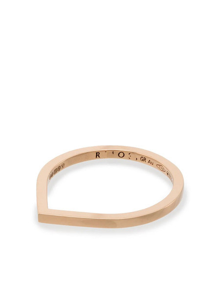  Repossi 18kt Rose Gold Thin Band Ring - Pink 