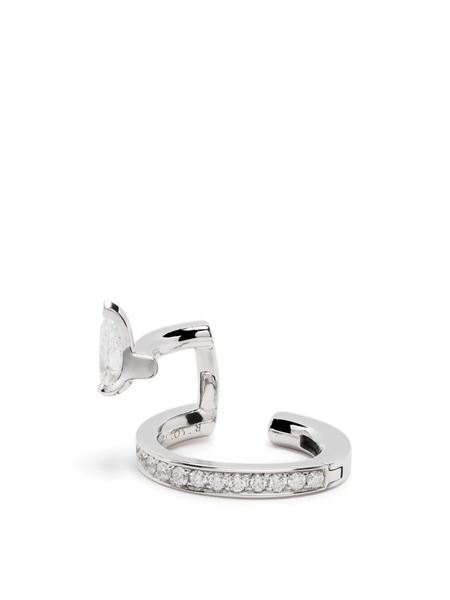  Repossi 18kt White Gold Serti Sur Vide Earcuff - Silver 
