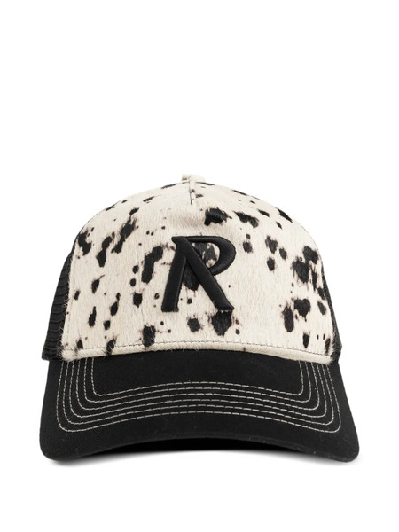  Represent Cow-print Baseball Cap - Black 