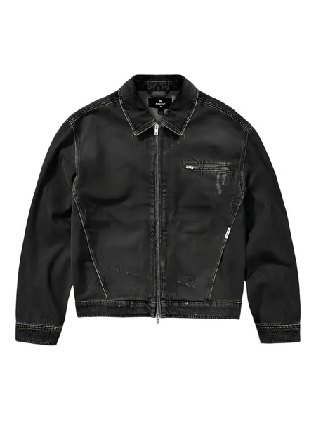  Represent Distressed-effect Denim Jacket - Black 